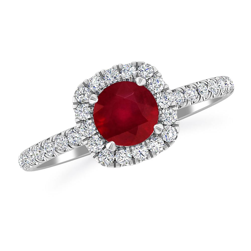 White Gold - Ruby