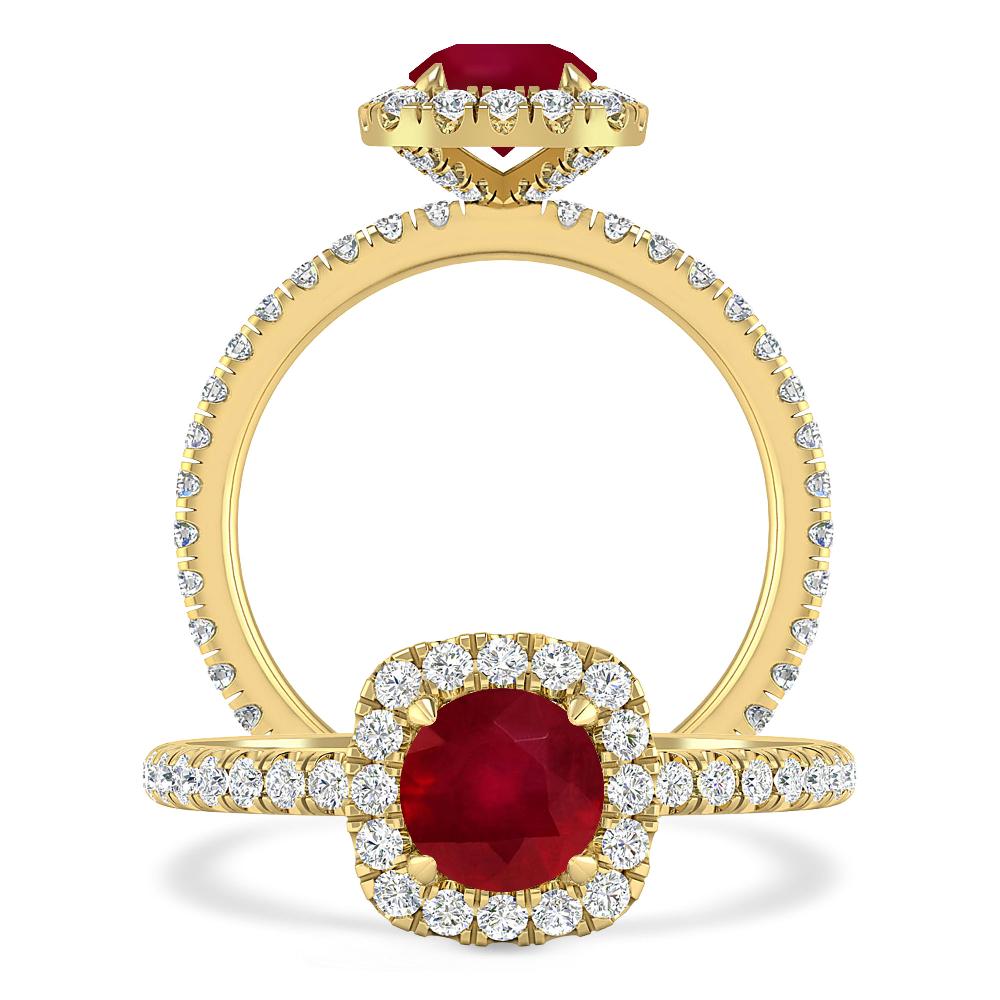 Yellow Gold - Ruby