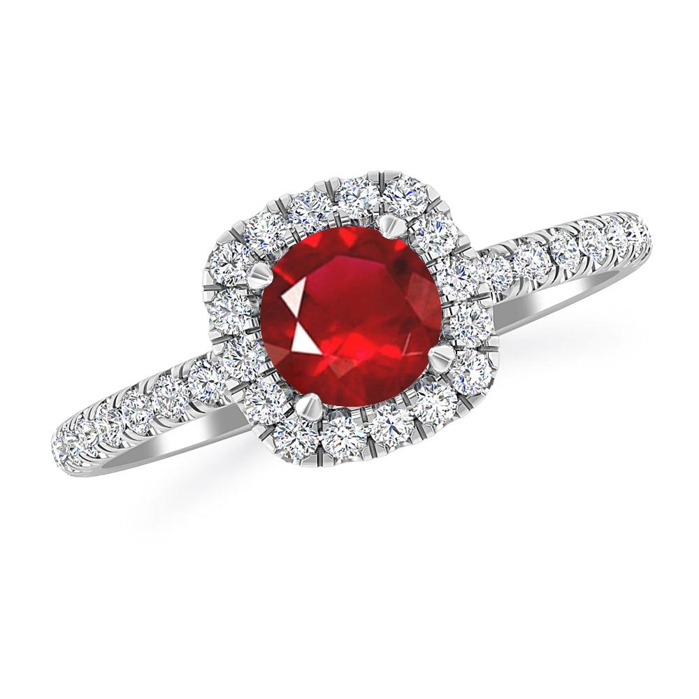 White Gold - Ruby