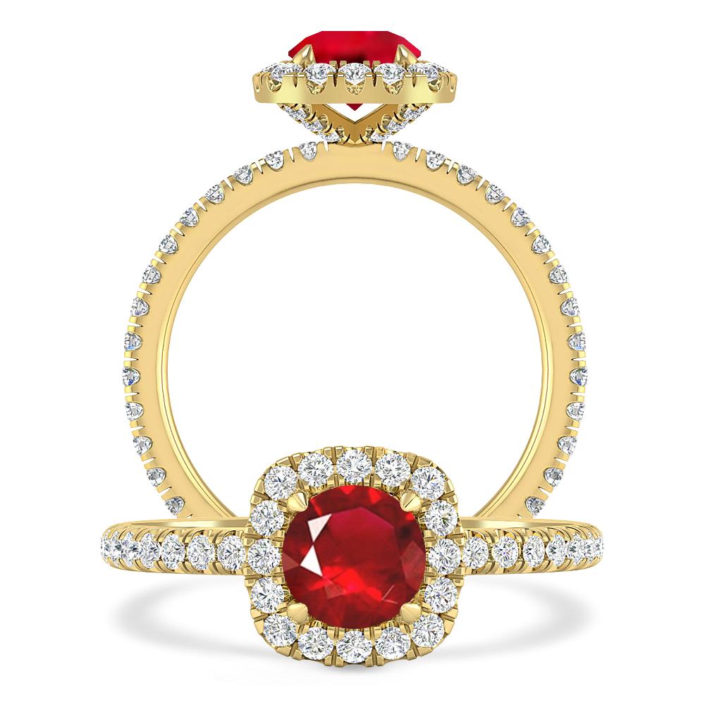 Yellow Gold - Ruby