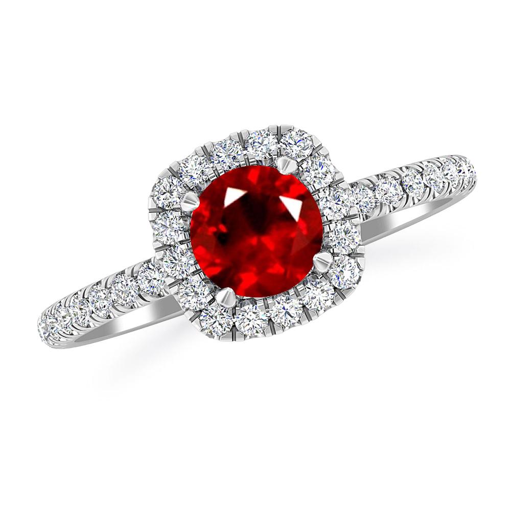 White Gold - Ruby