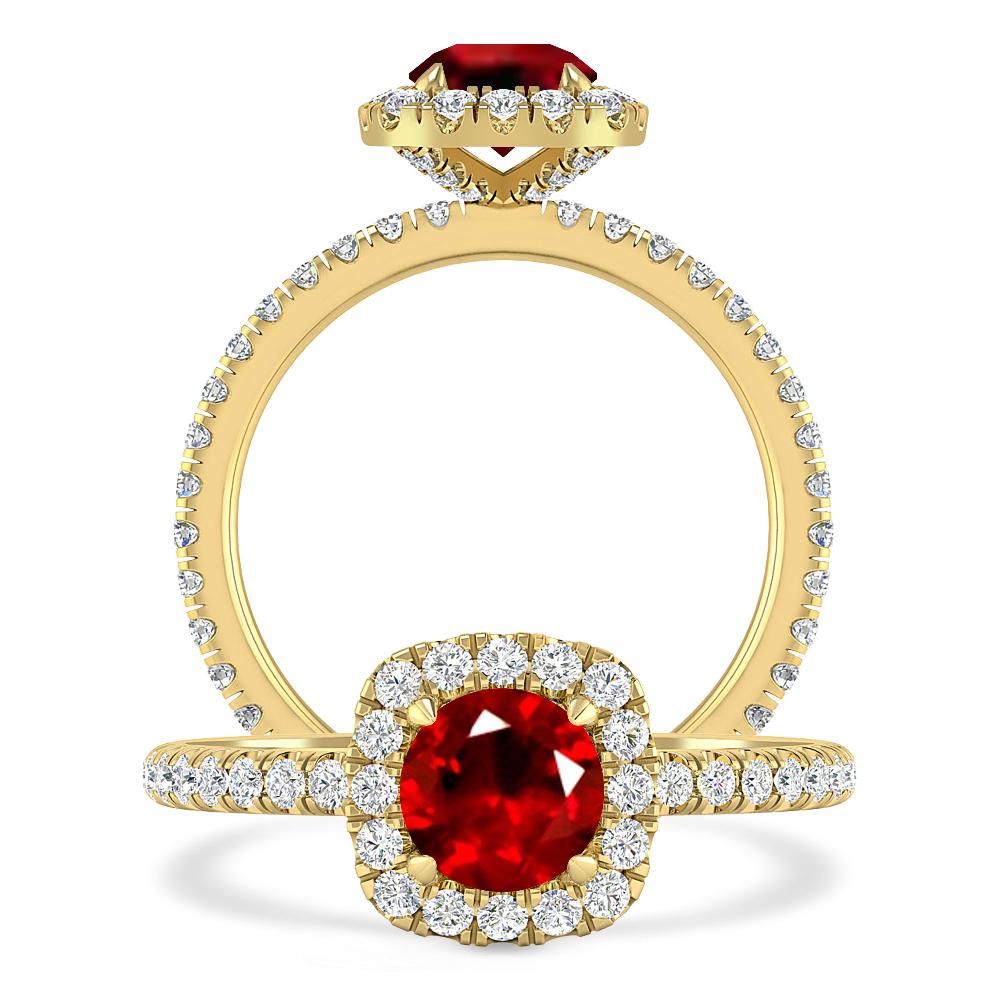 Yellow Gold - Ruby