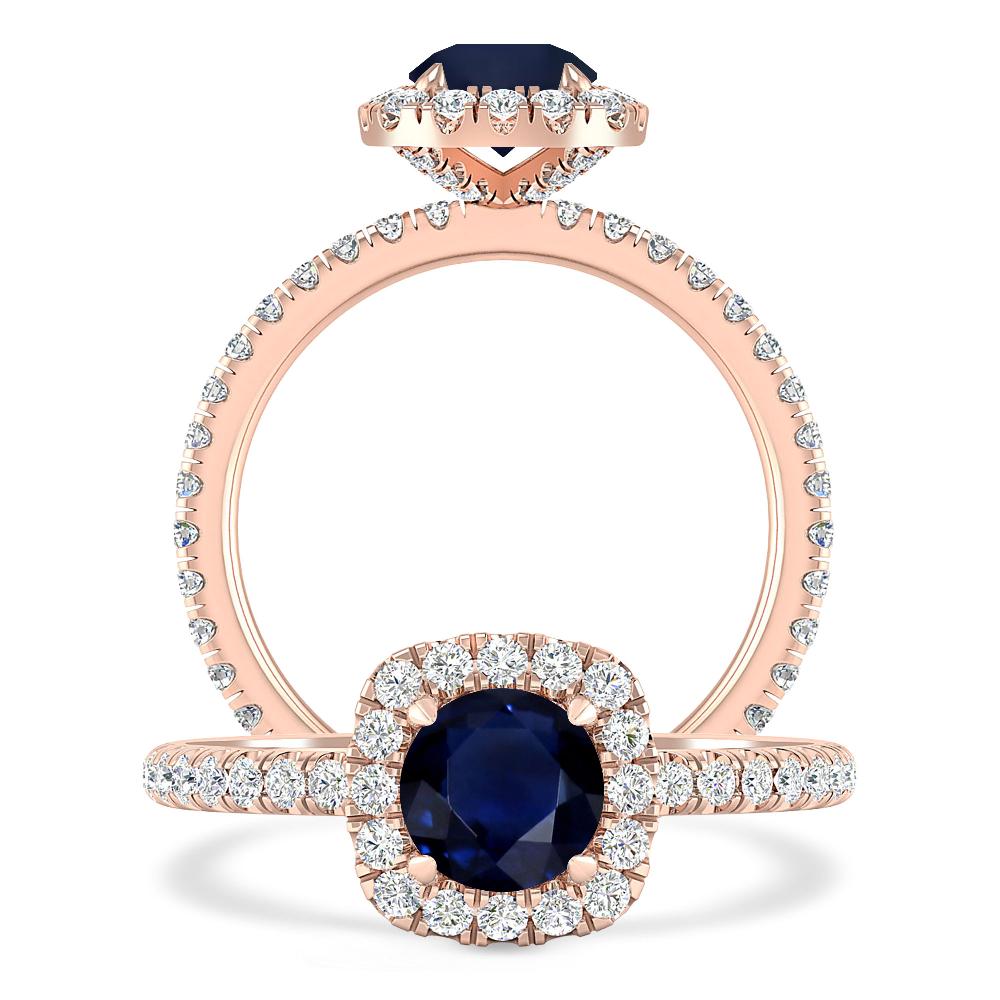 Rose Gold - Sapphire