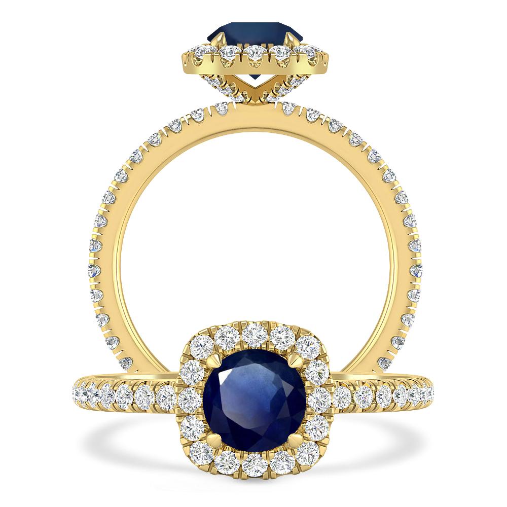 Yellow Gold - Sapphire