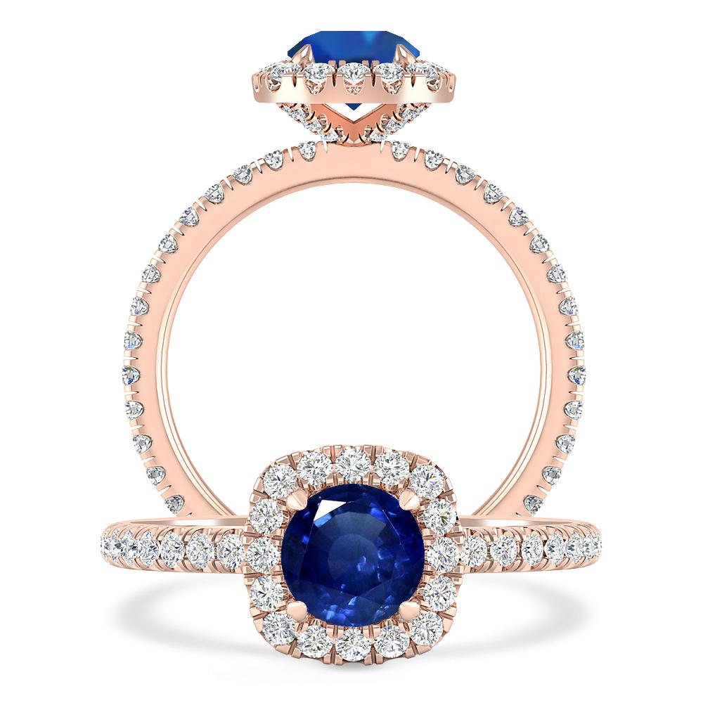 Rose Gold - Sapphire