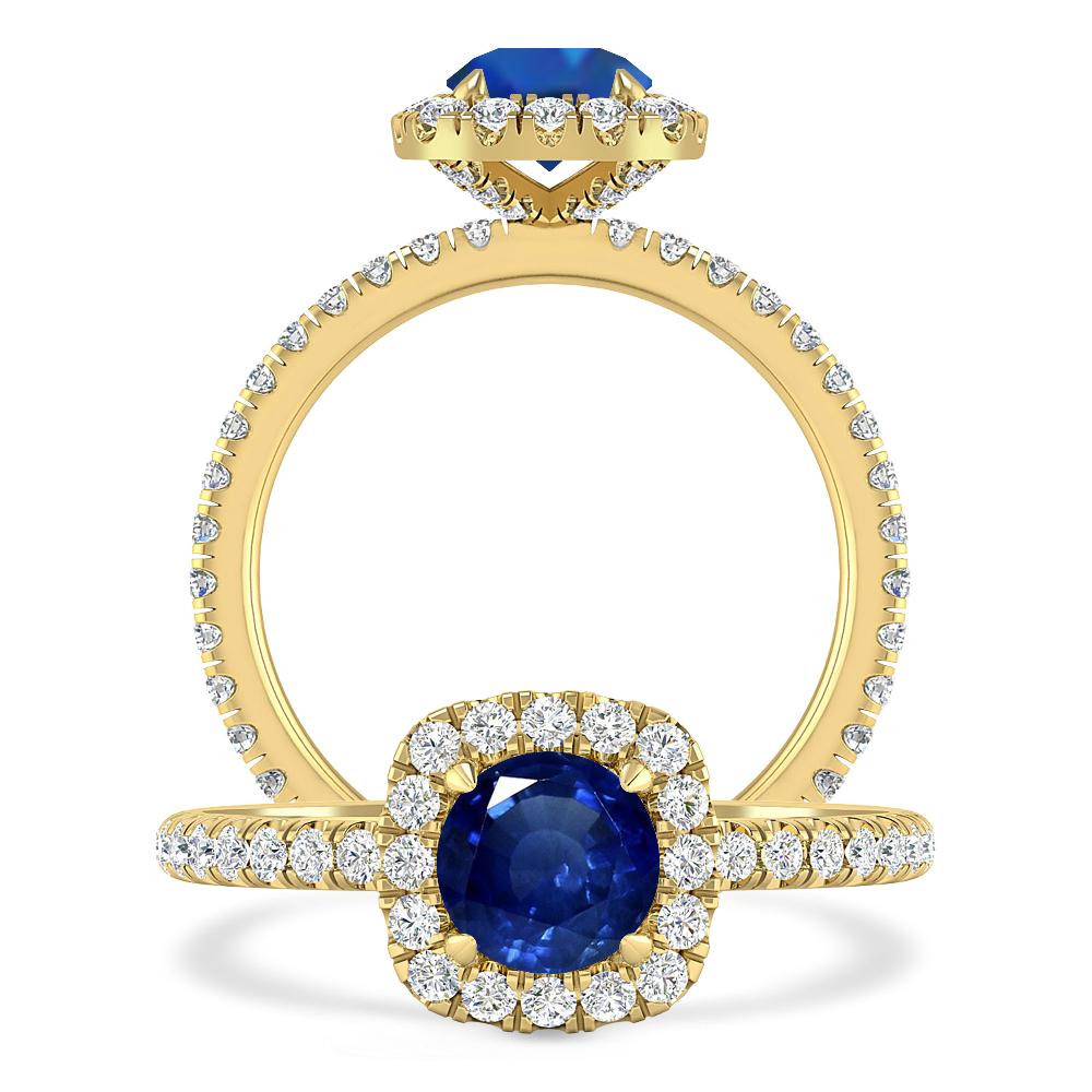 Yellow Gold - Sapphire