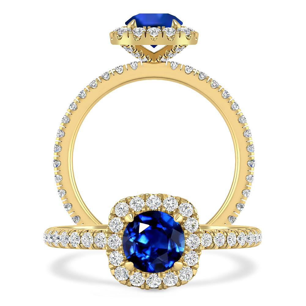Yellow Gold - Sapphire