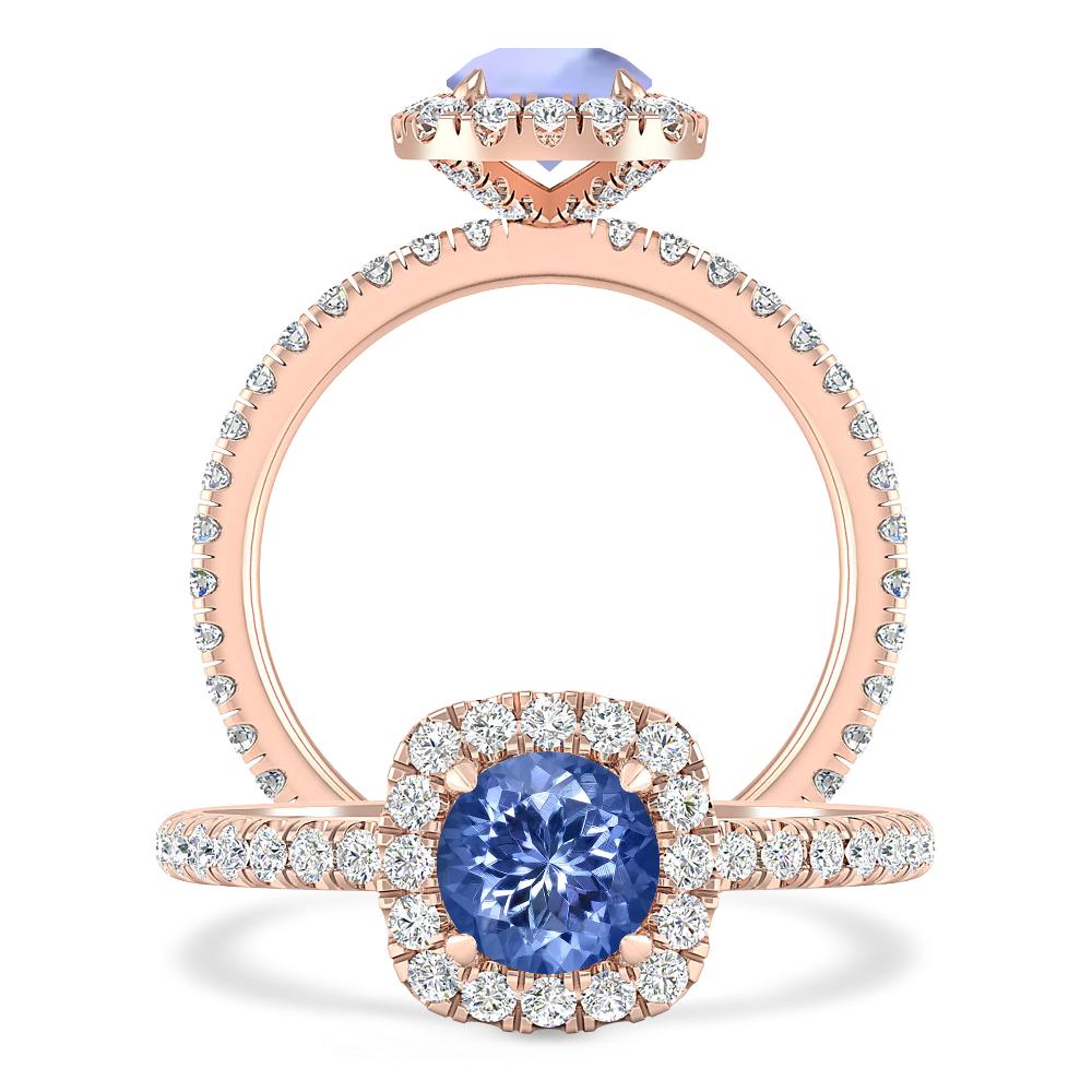 Rose Gold - Tanzanite