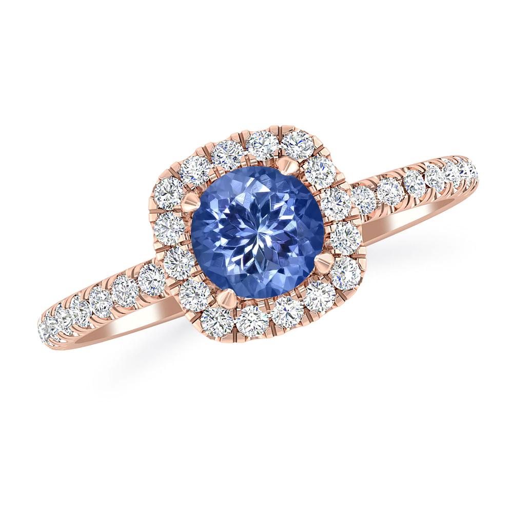 Rose Gold - Tanzanite