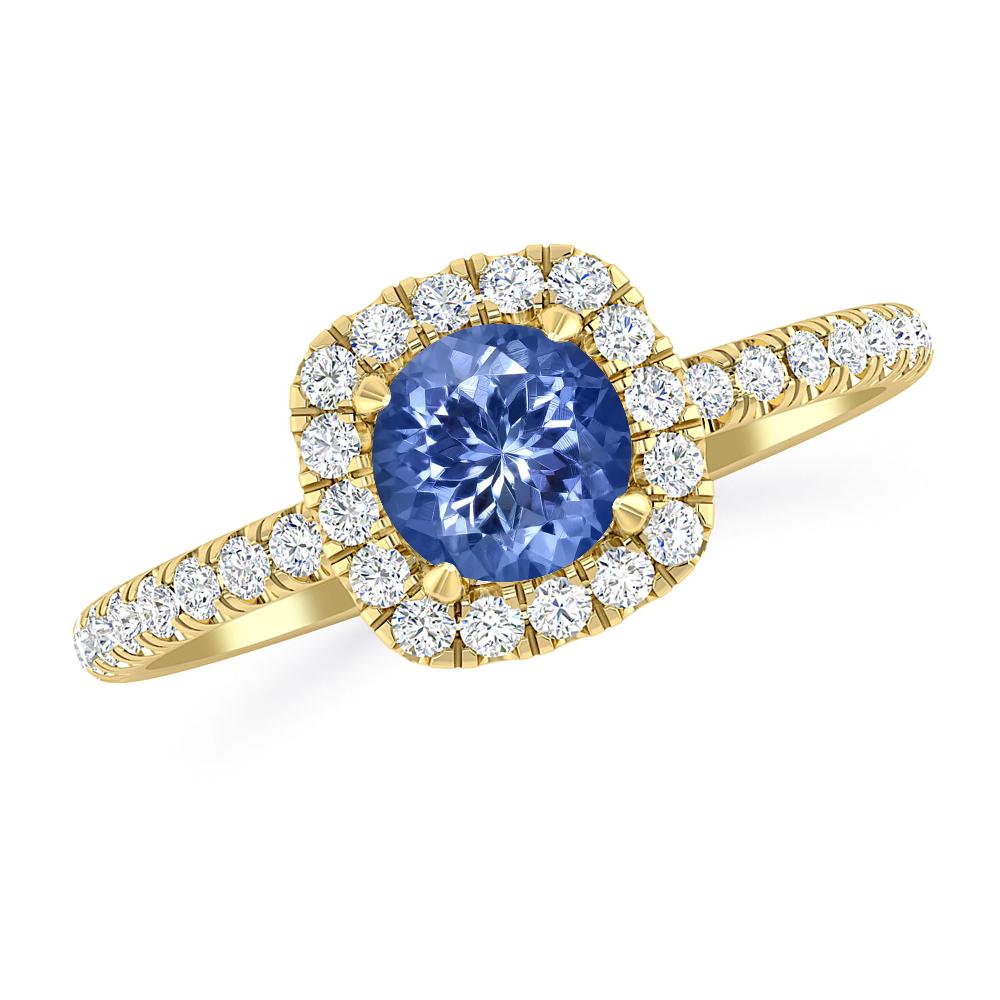 Yellow Gold - Tanzanite