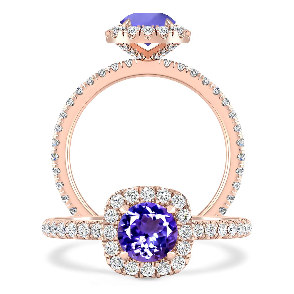 Rose Gold - Tanzanite