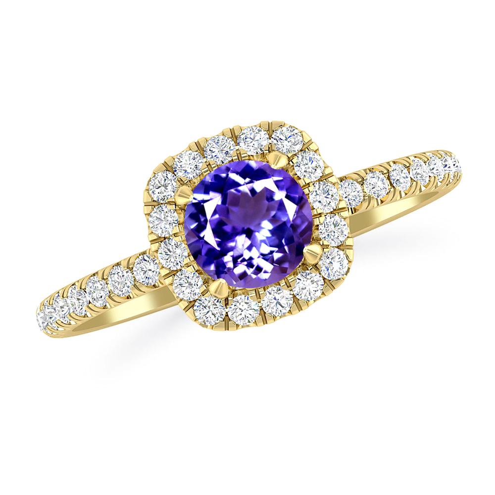 Yellow Gold - Tanzanite