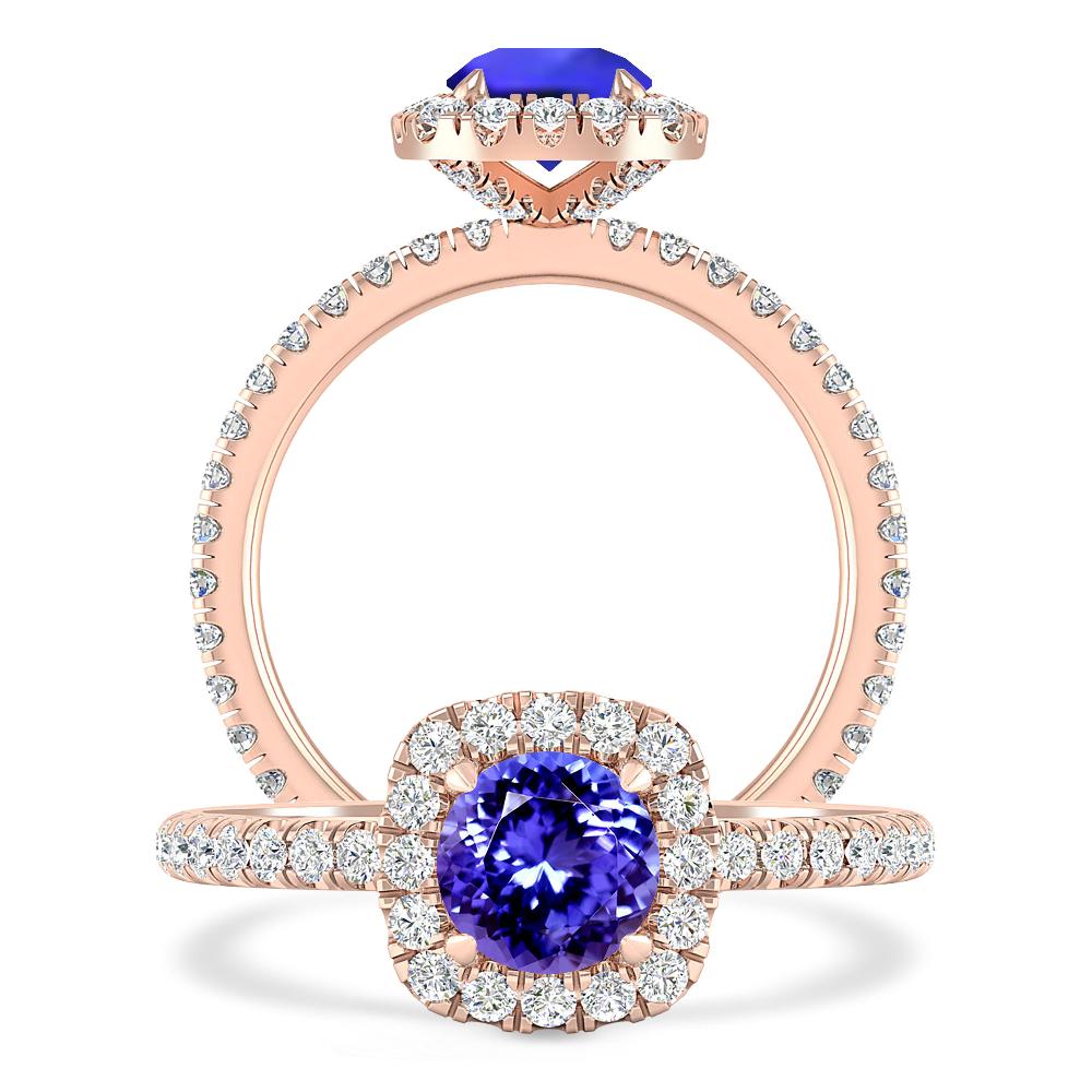 Rose Gold - Tanzanite
