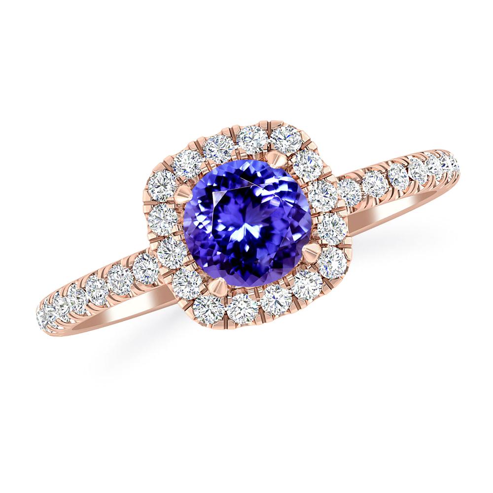 Rose Gold - Tanzanite