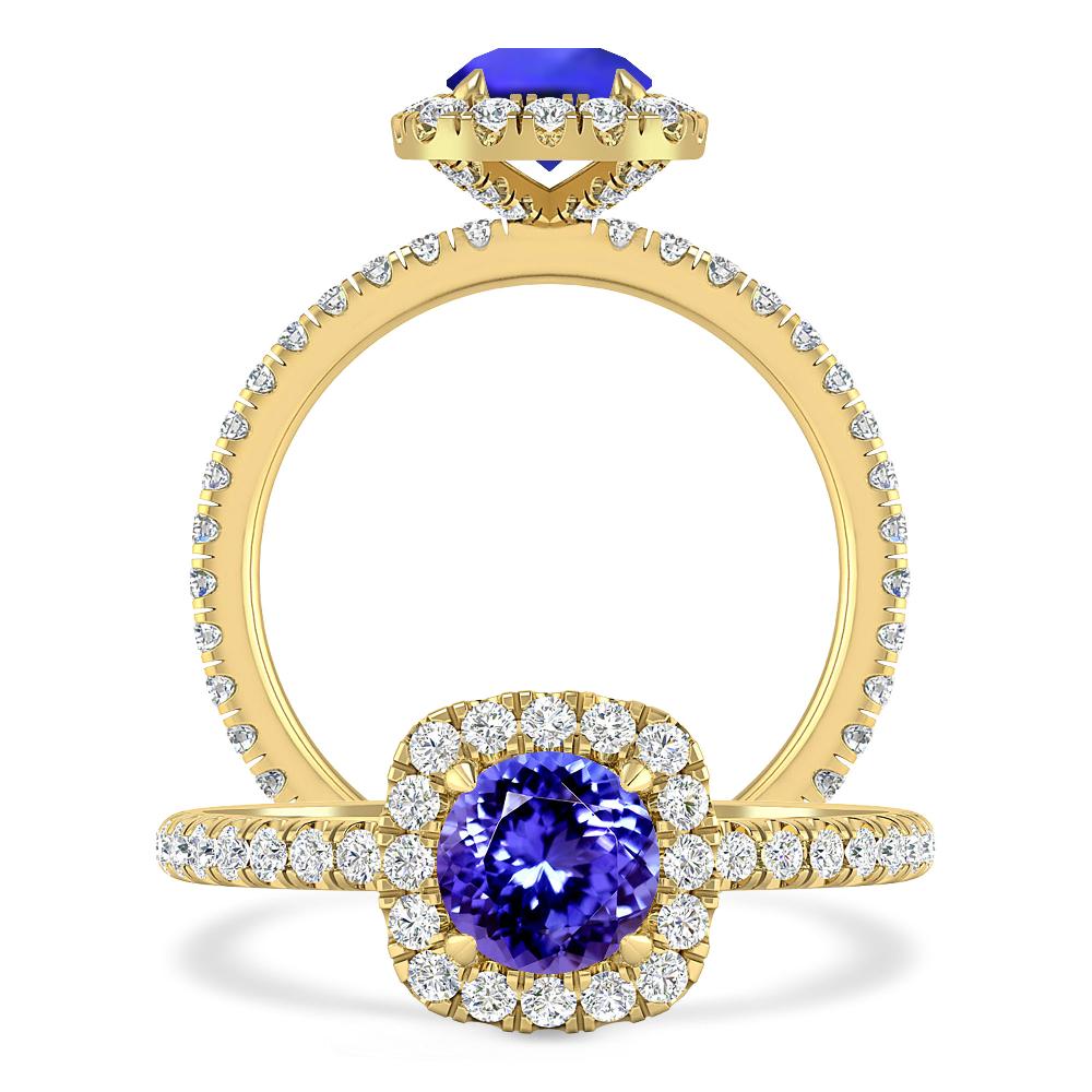 Yellow Gold - Tanzanite