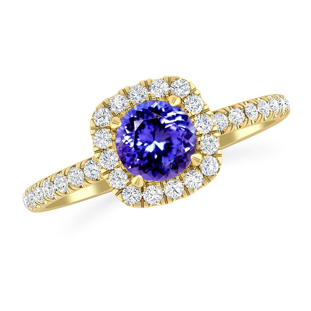 Yellow Gold - Tanzanite