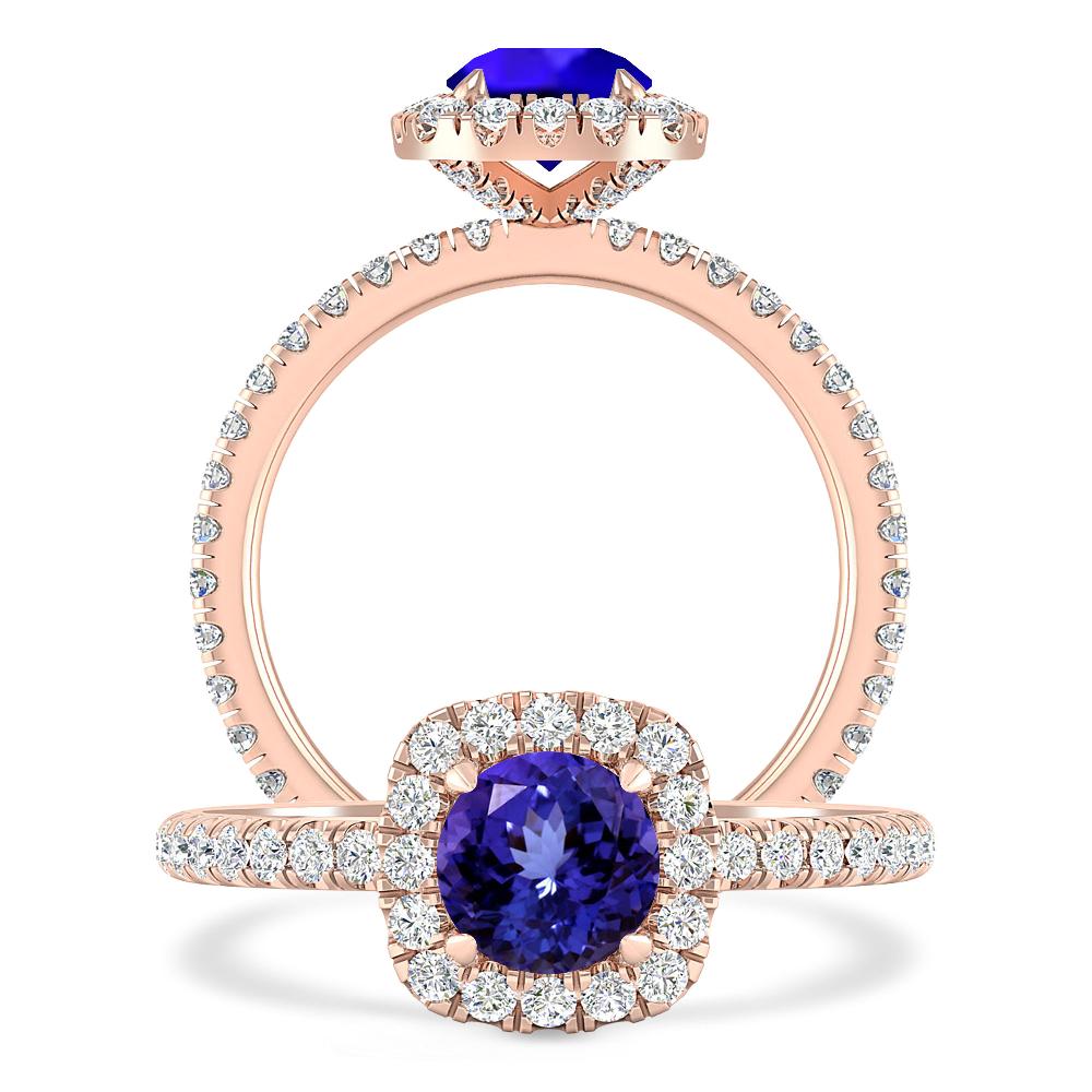 Rose Gold - Tanzanite