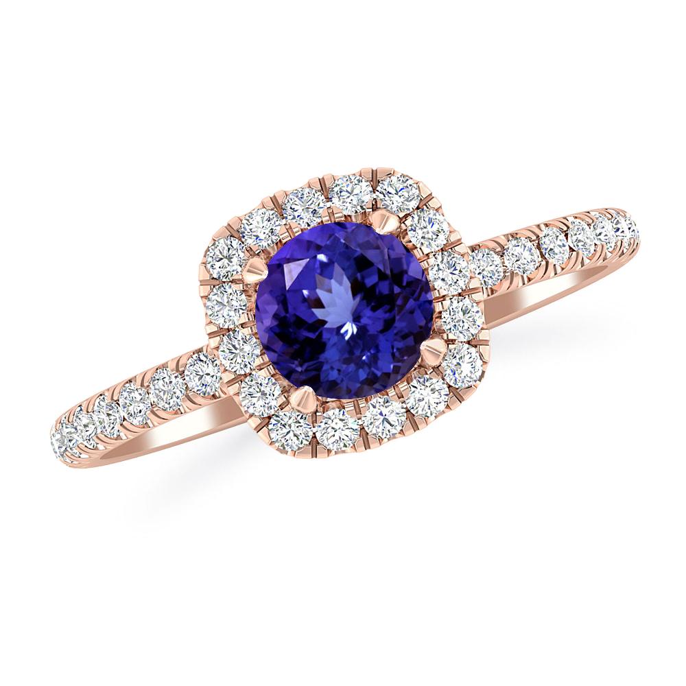 Rose Gold - Tanzanite