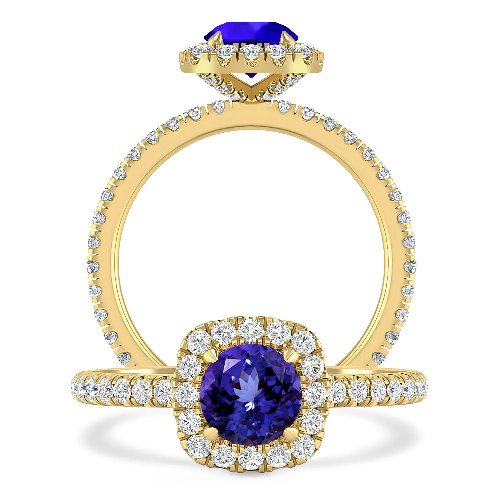 Yellow Gold - Tanzanite