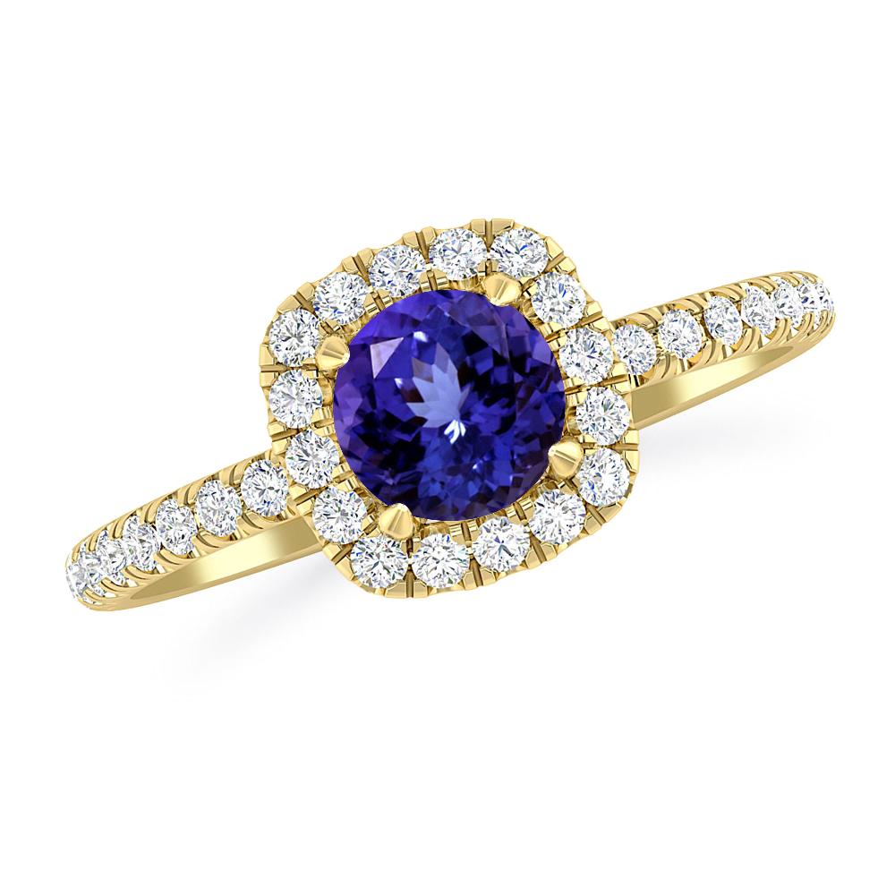 Yellow Gold - Tanzanite