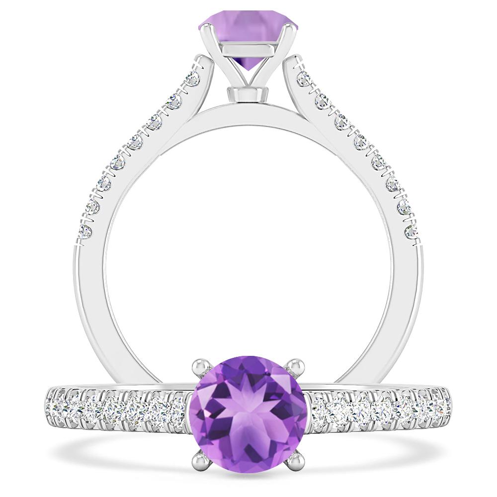White Gold - Amethyst