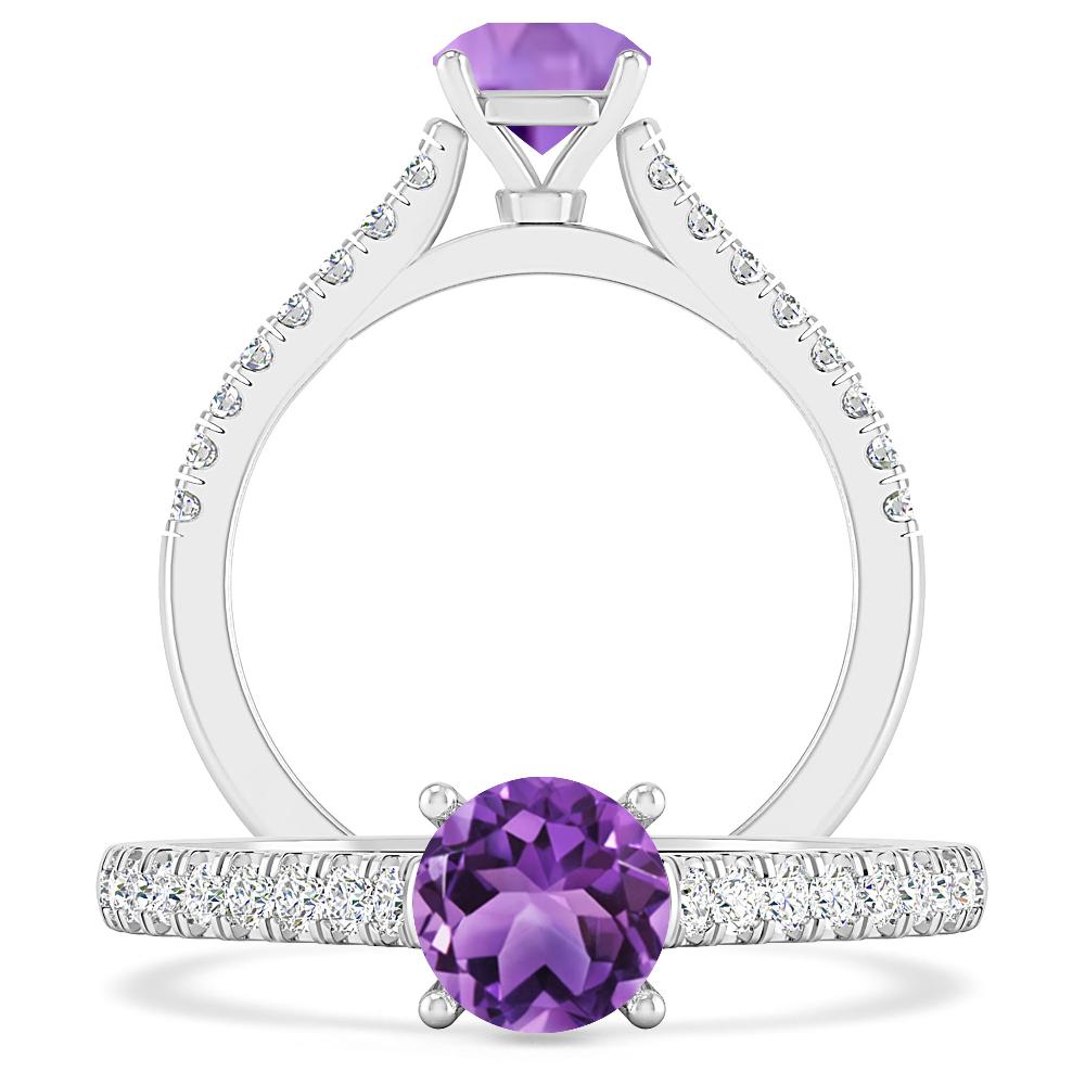 White Gold - Amethyst