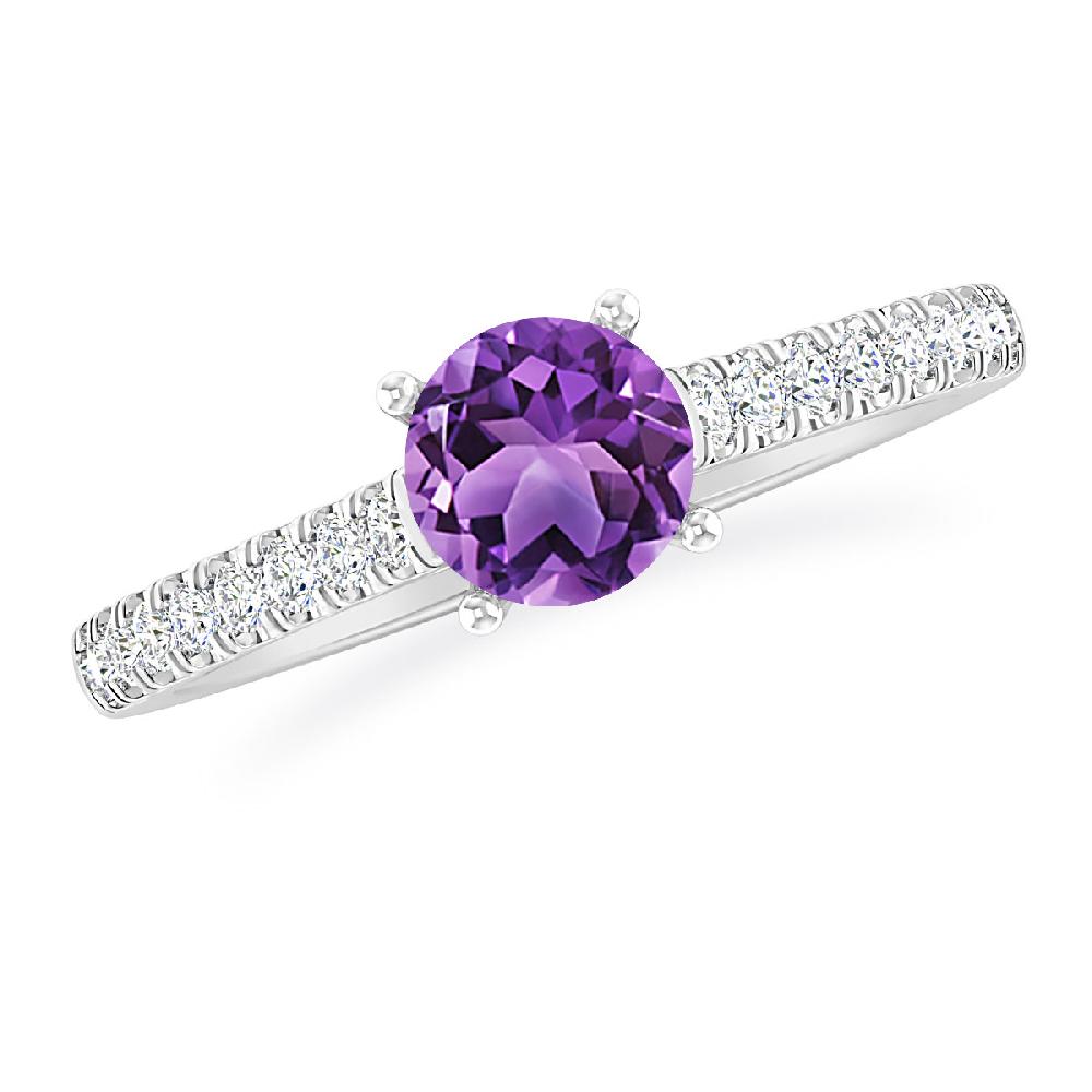 White Gold - Amethyst