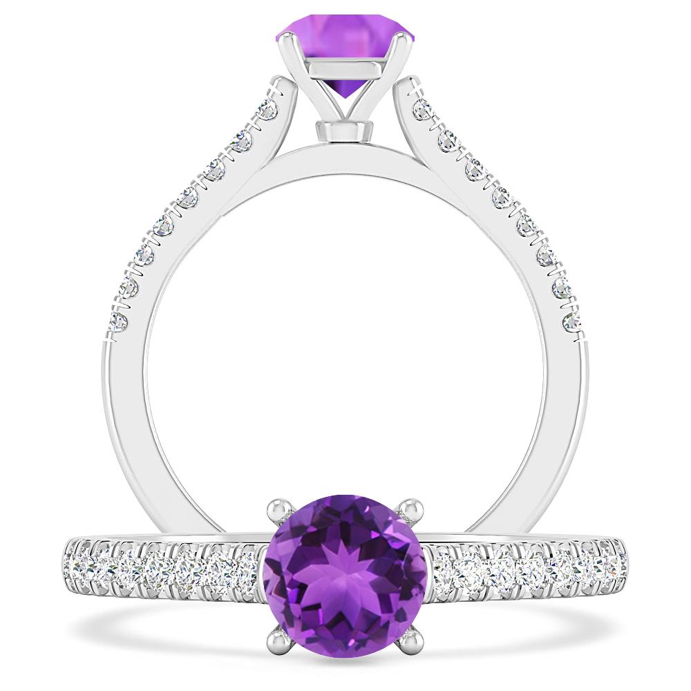 White Gold - Amethyst