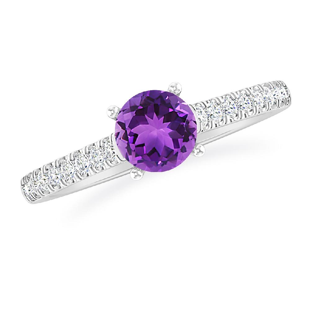 White Gold - Amethyst
