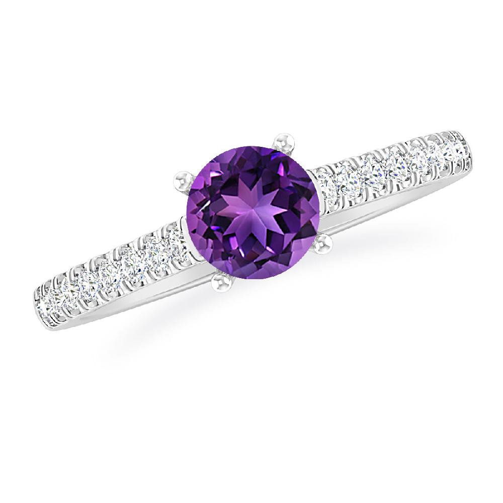 White Gold - Amethyst