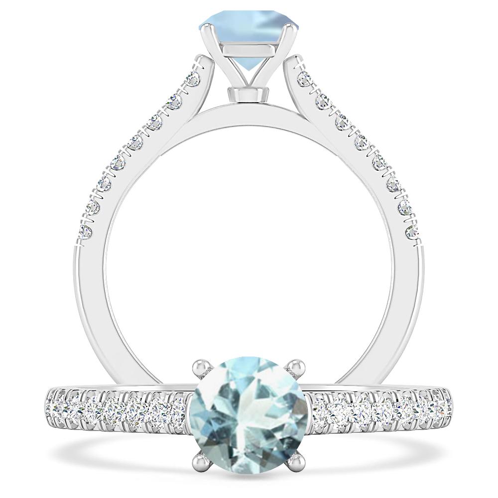 White Gold - Aquamarine