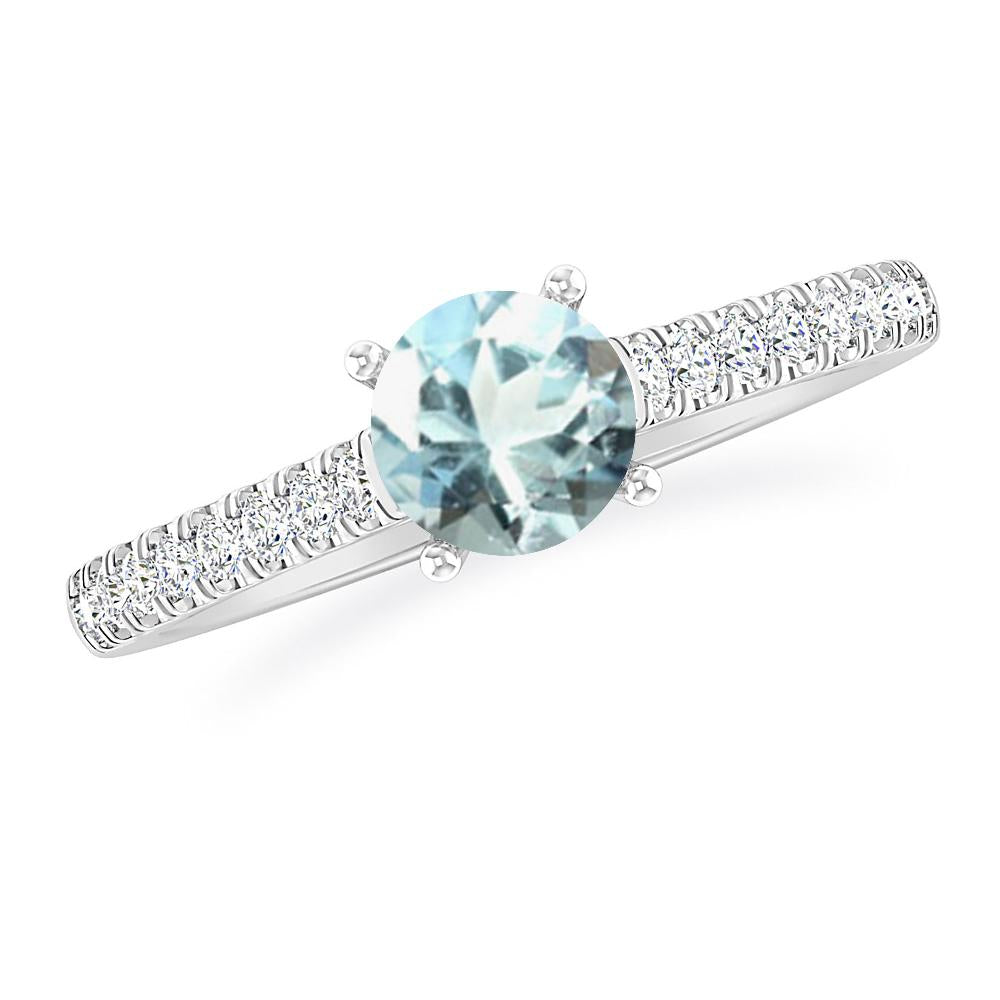 White Gold - Aquamarine