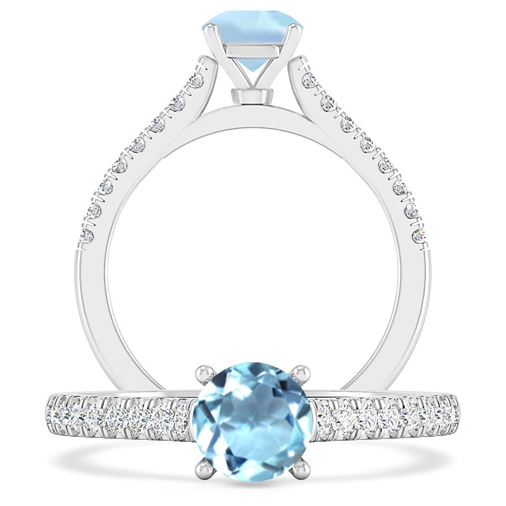 White Gold - Aquamarine