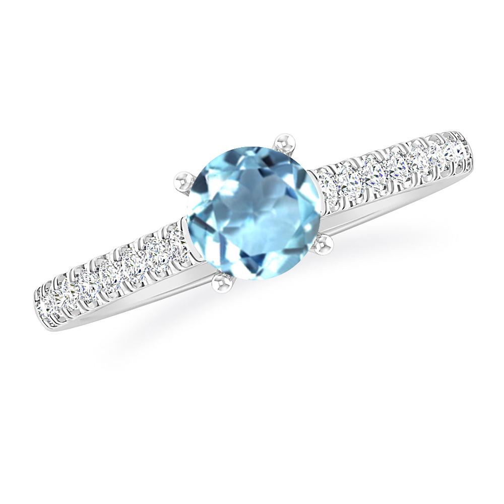 White Gold - Aquamarine
