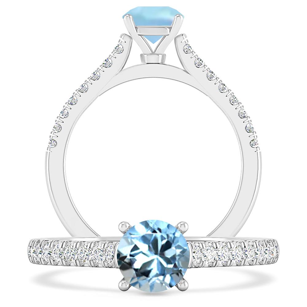 White Gold - Aquamarine