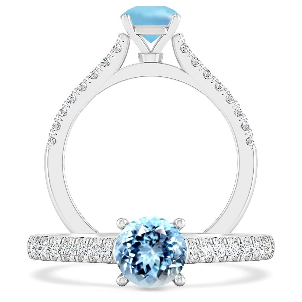 White Gold - Aquamarine
