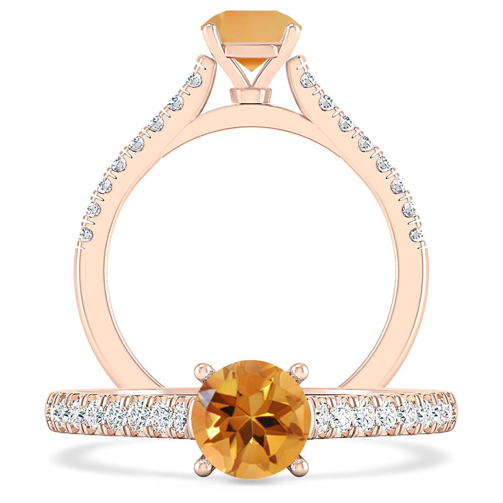 Rose Gold - Citrine