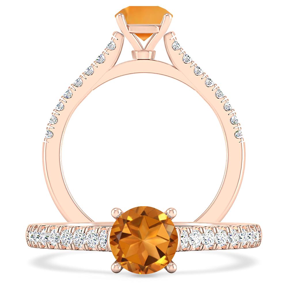 Rose Gold - Citrine