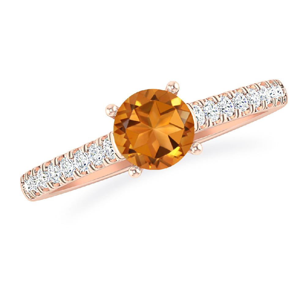 Rose Gold - Citrine