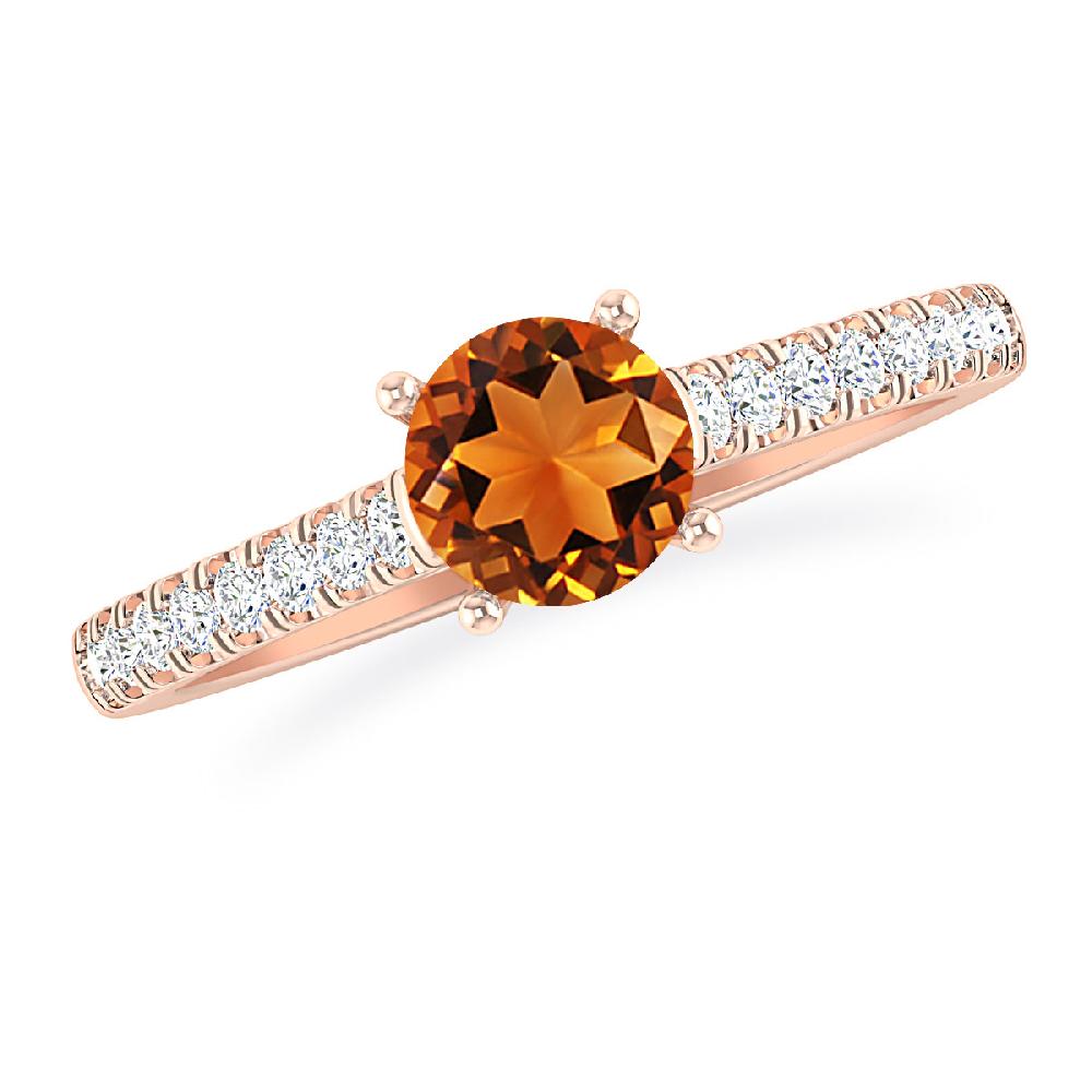Rose Gold - Citrine