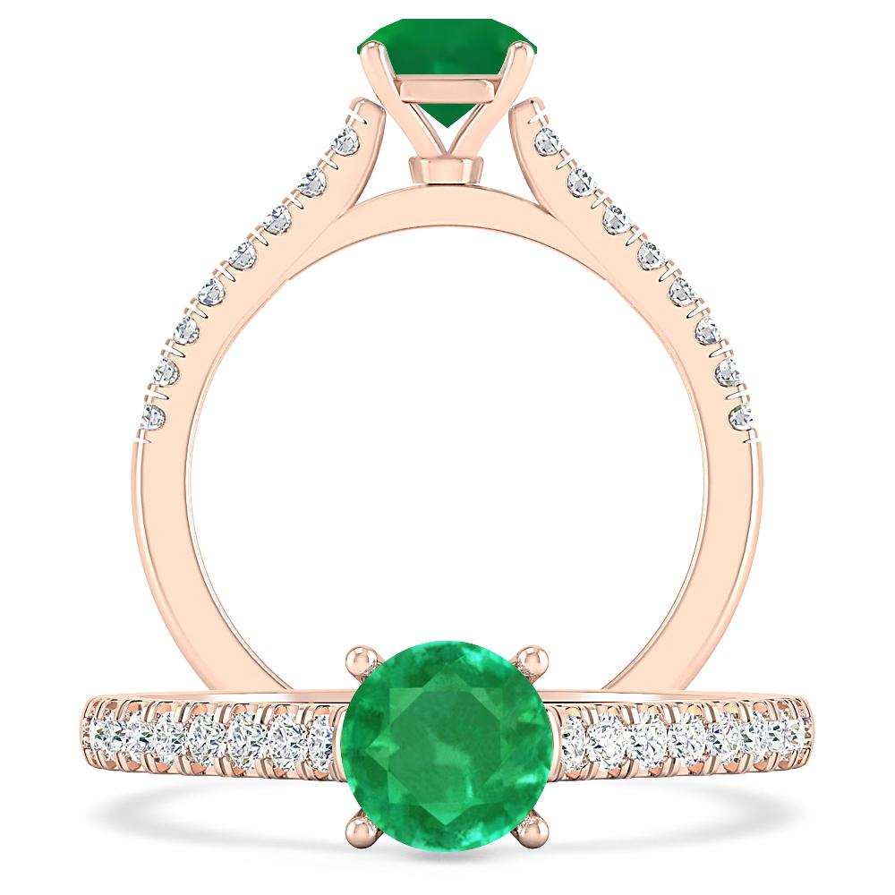 Rose Gold - Emerald