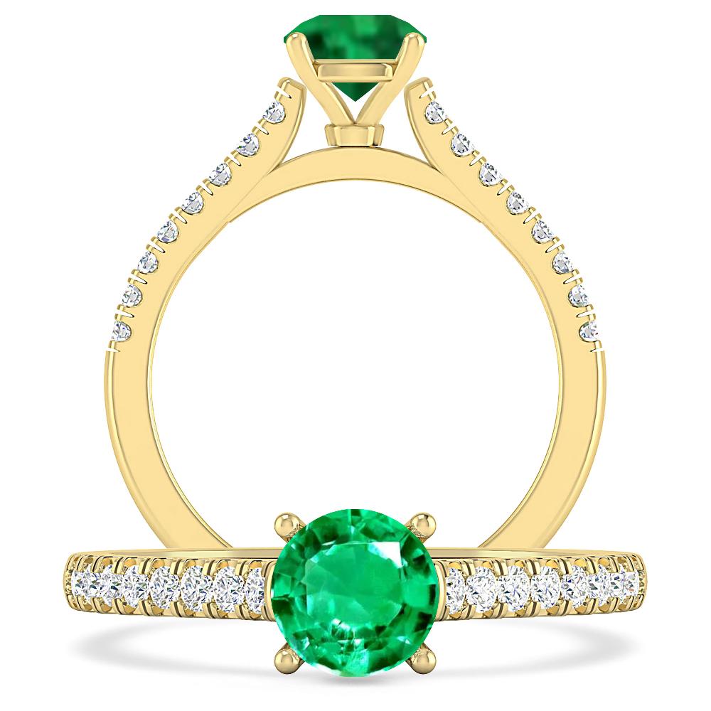 Yellow Gold - Emerald