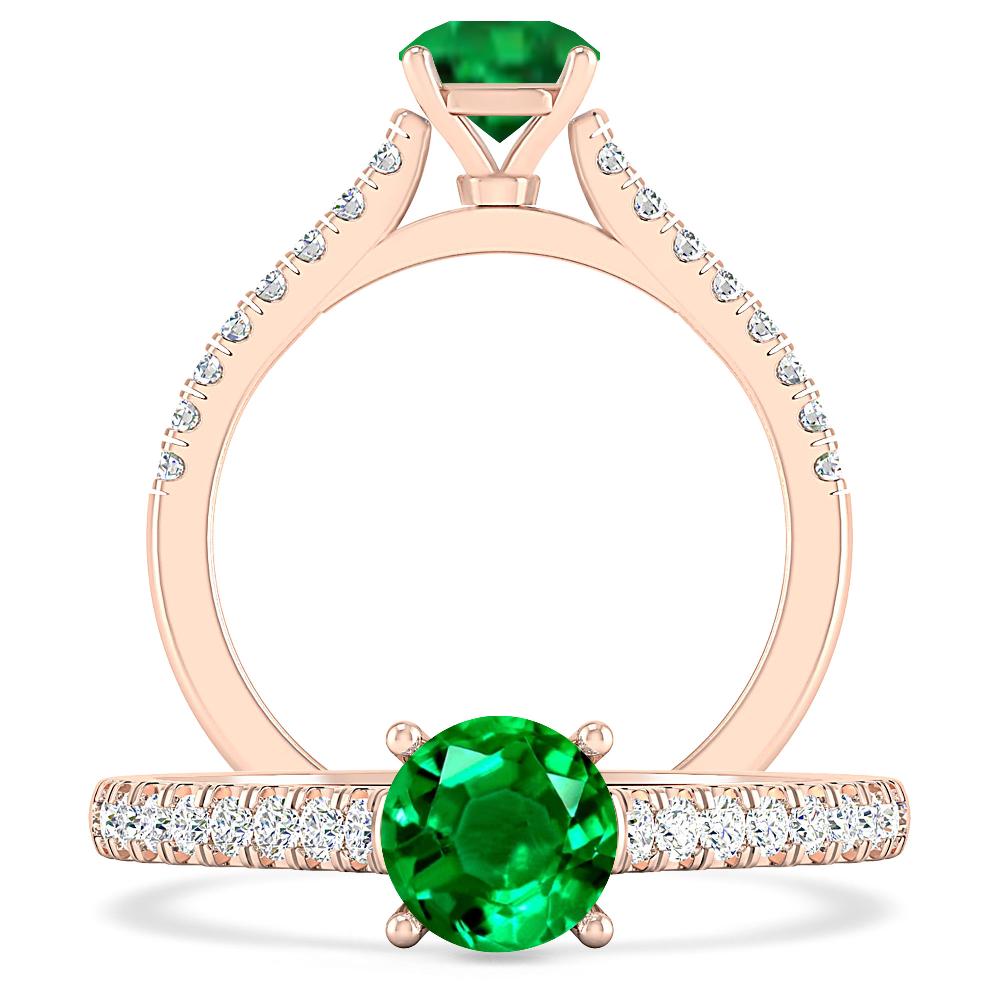 Rose Gold - Emerald