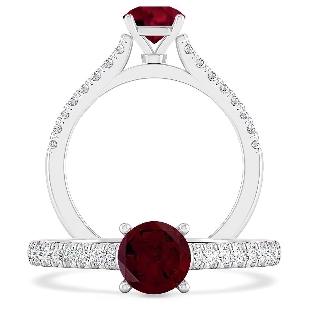 White Gold - Garnet