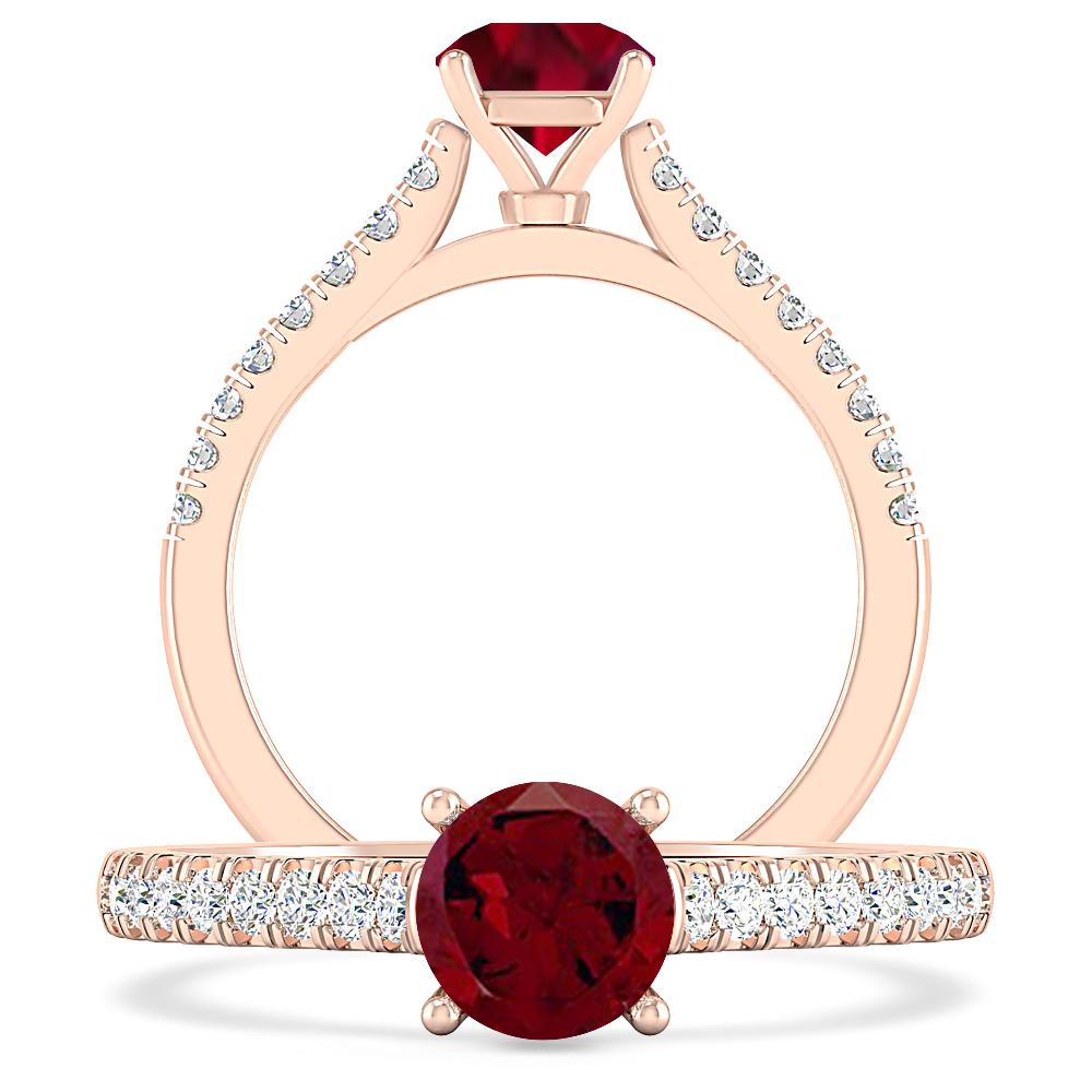 Rose Gold - Garnet