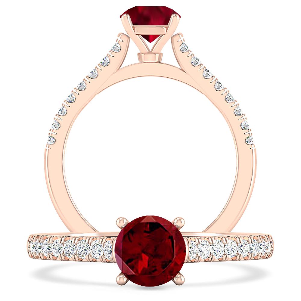 Rose Gold - Garnet