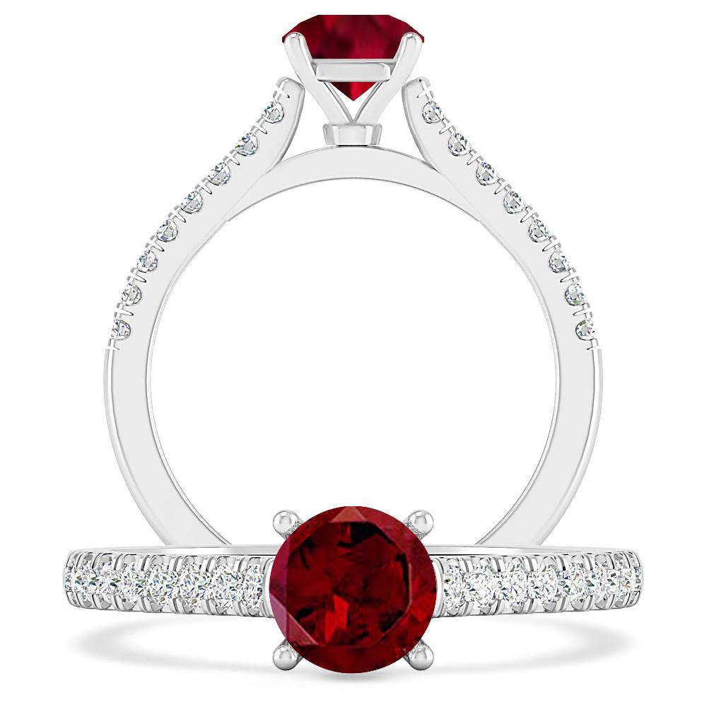 White Gold - Garnet