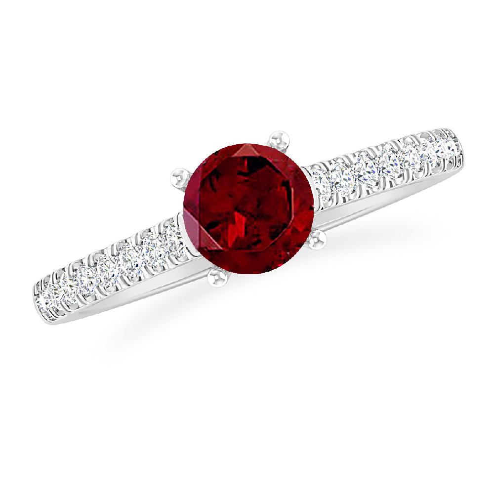 White Gold - Garnet