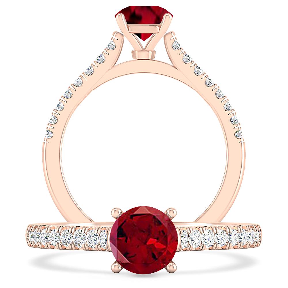 Rose Gold - Garnet