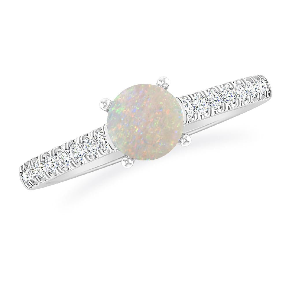White Gold - Opal
